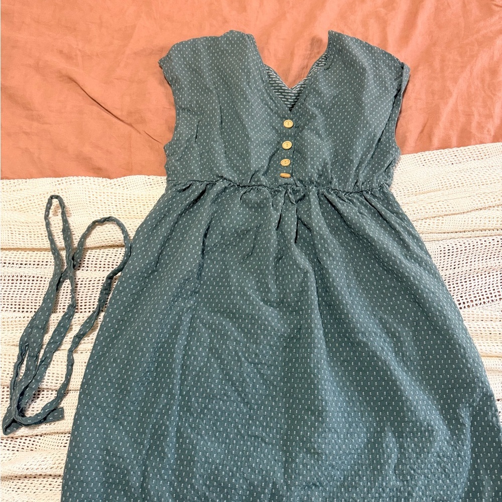 Seraphine Green Patterned  Nursing Dress